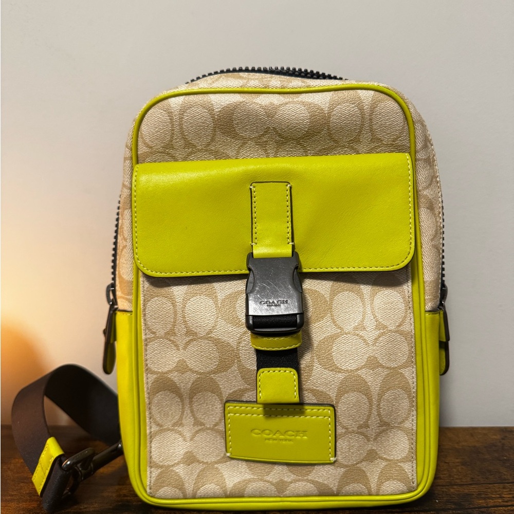 Authentic Coach single strap backpack